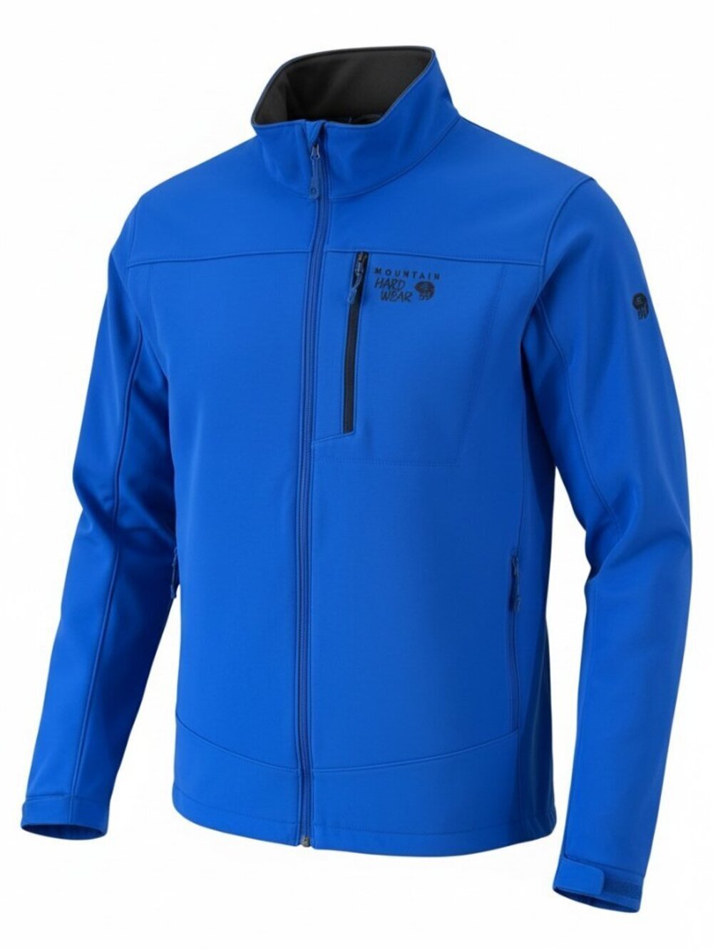 MOUNTAIN HARDWEAR Blue Softshell Fleece-Lined Outdoor Jacket size L
